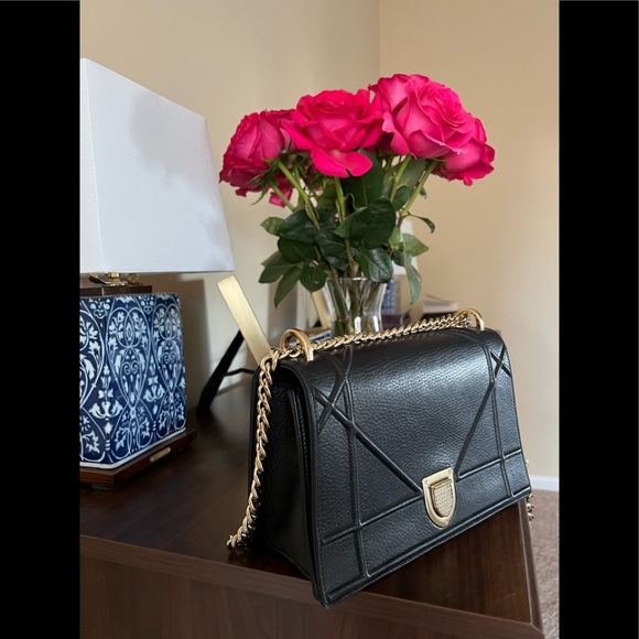 Dior Bag Diorama Black Leather, gold findings - Picture 5 of 16